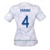 Camiseta de fútbol Francia Raphael Varane 4 Segunda Equipación Mundial 2022 - Mujer